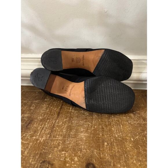 Donald J Pliner Women 7.5 Clem Ankle Booties Block Heel Black Shoe Slip On - Picture 7 of 8